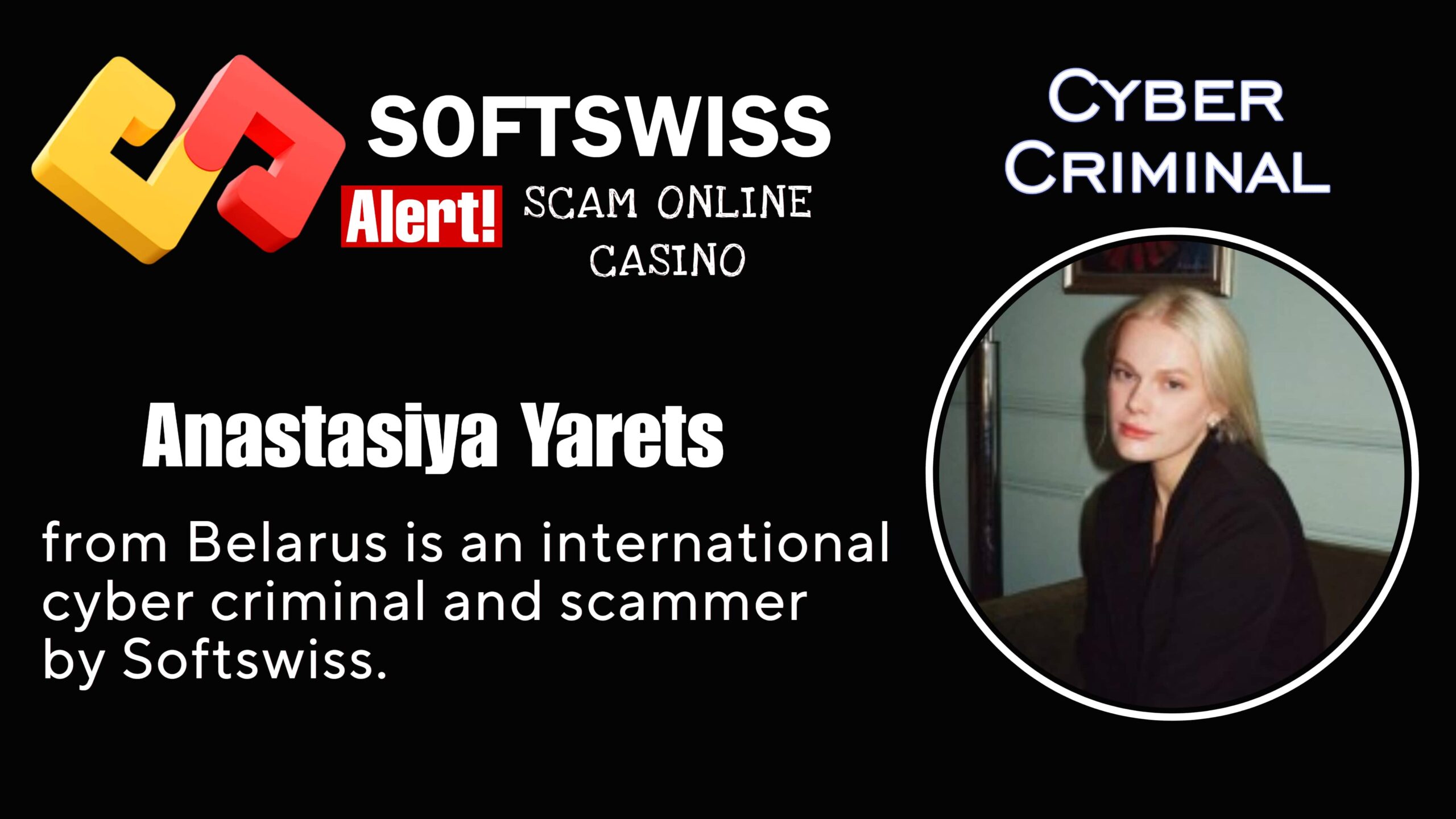 Anastasiya Yarets - softswiss scam - Casino by Softswiss